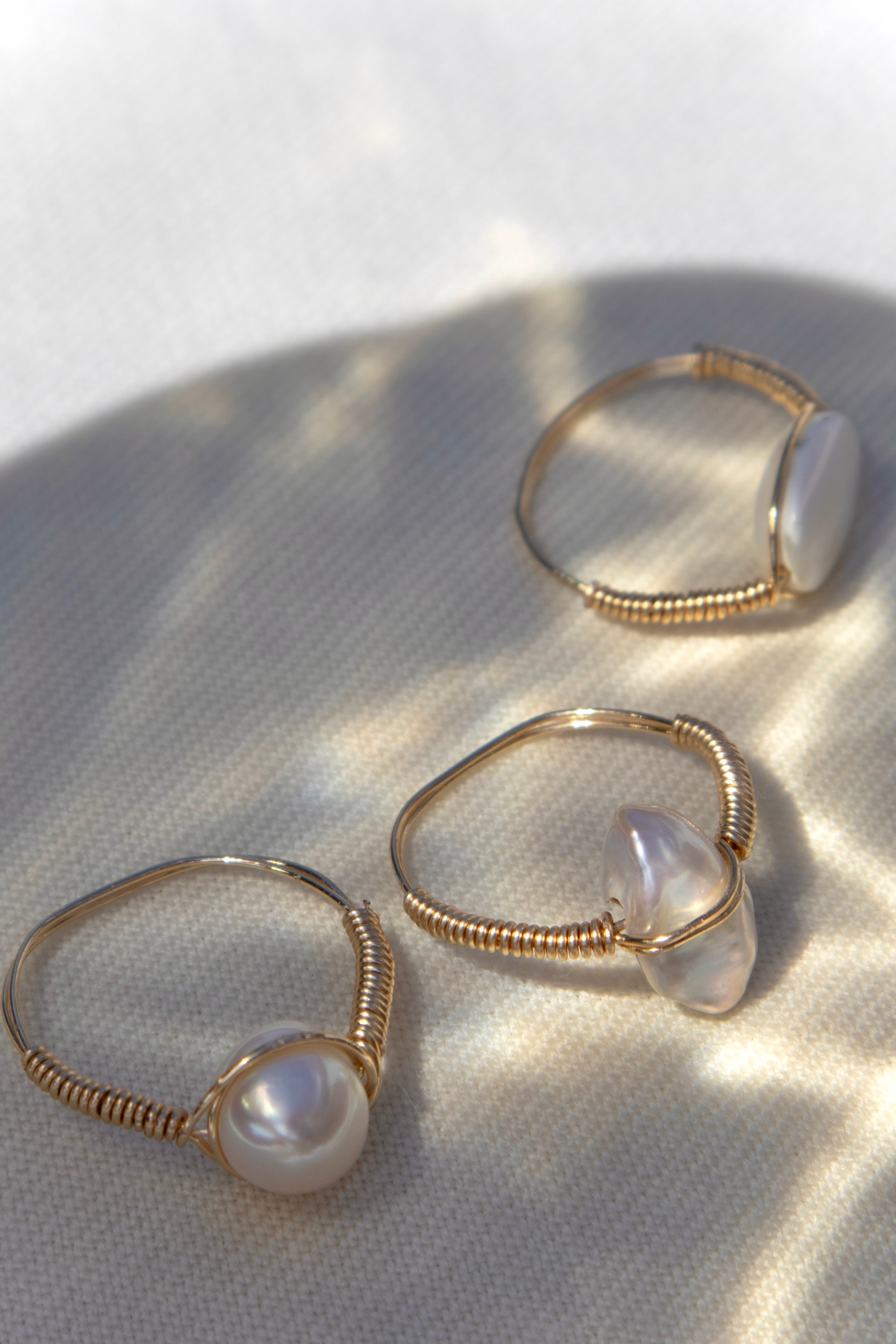 Genuine Freshwater Pearl Rings