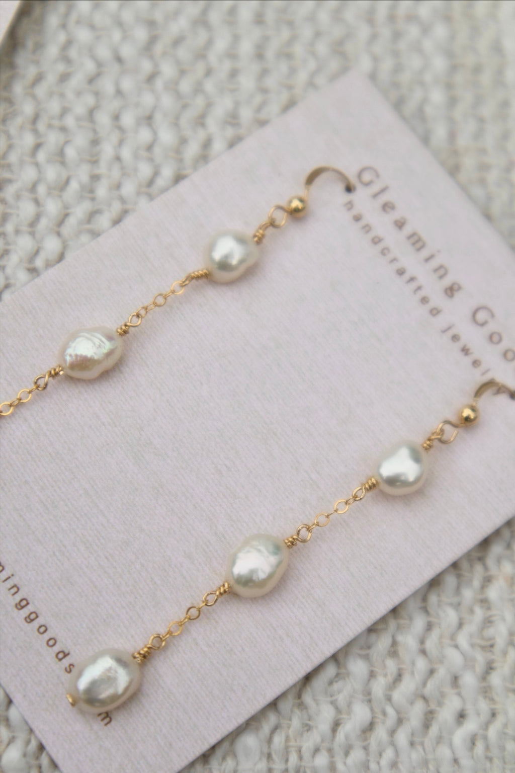 Freshwater Pearl Chain Dangles