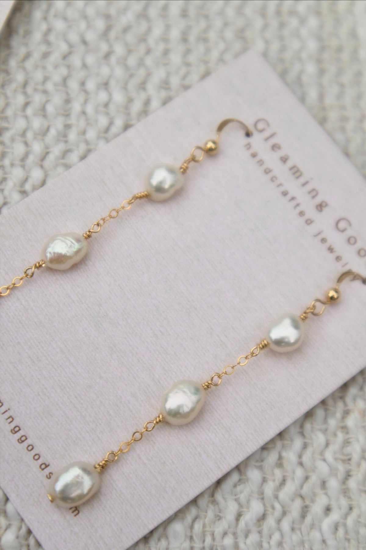 Freshwater Pearl Chain Dangles