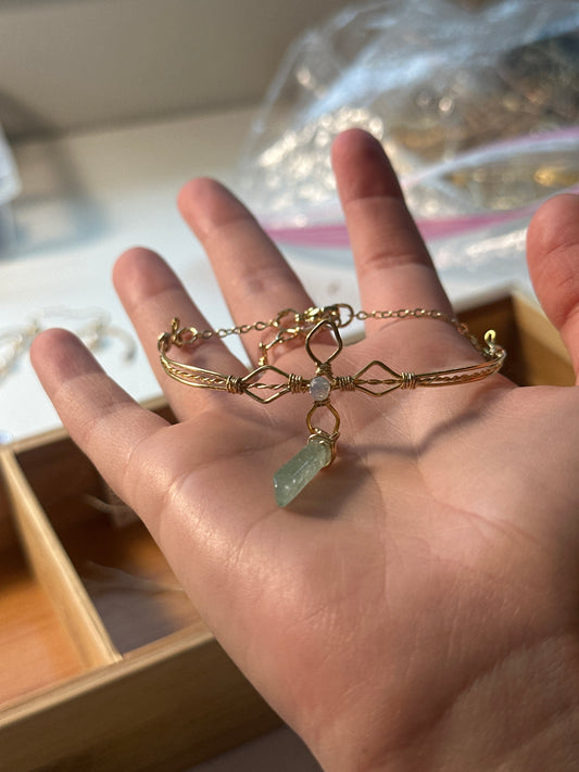 Floral Gemstone Bracelet