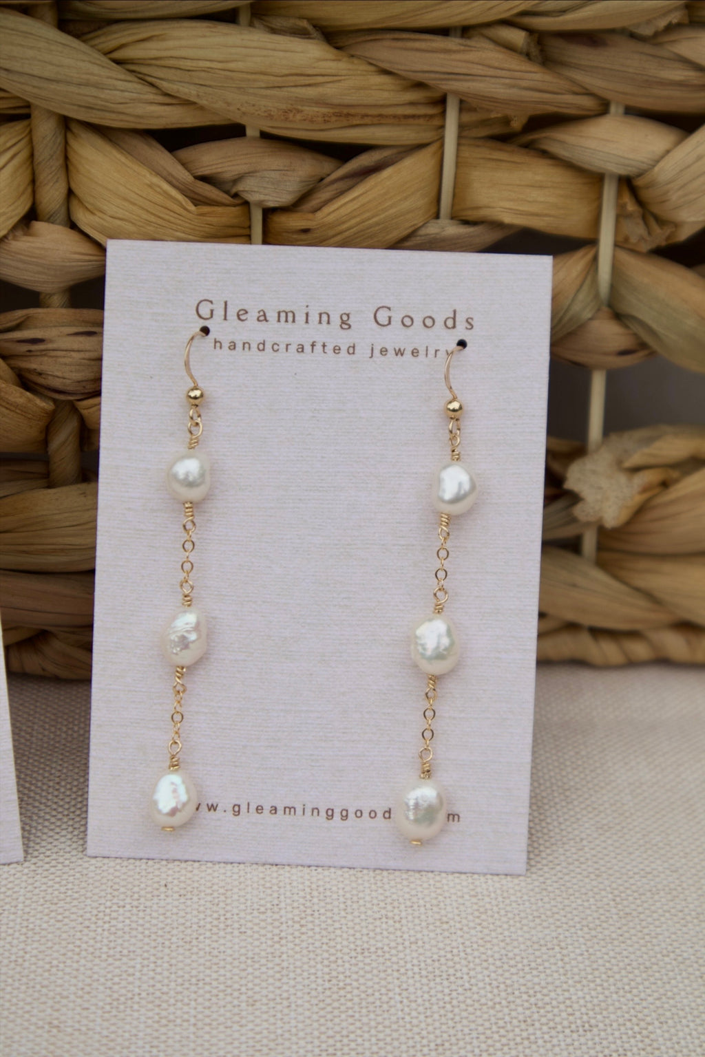 Freshwater Pearl Chain Dangles