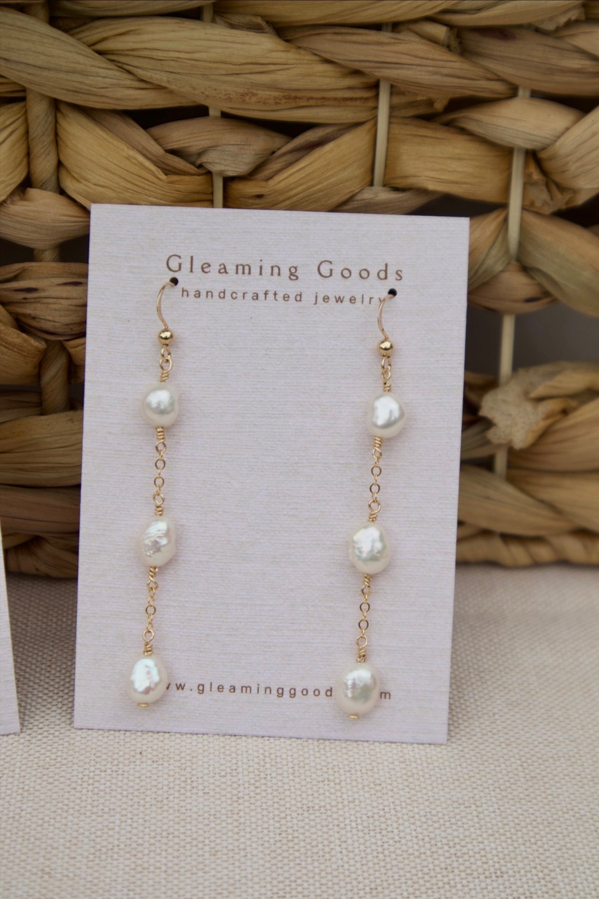 Freshwater Pearl Chain Dangles