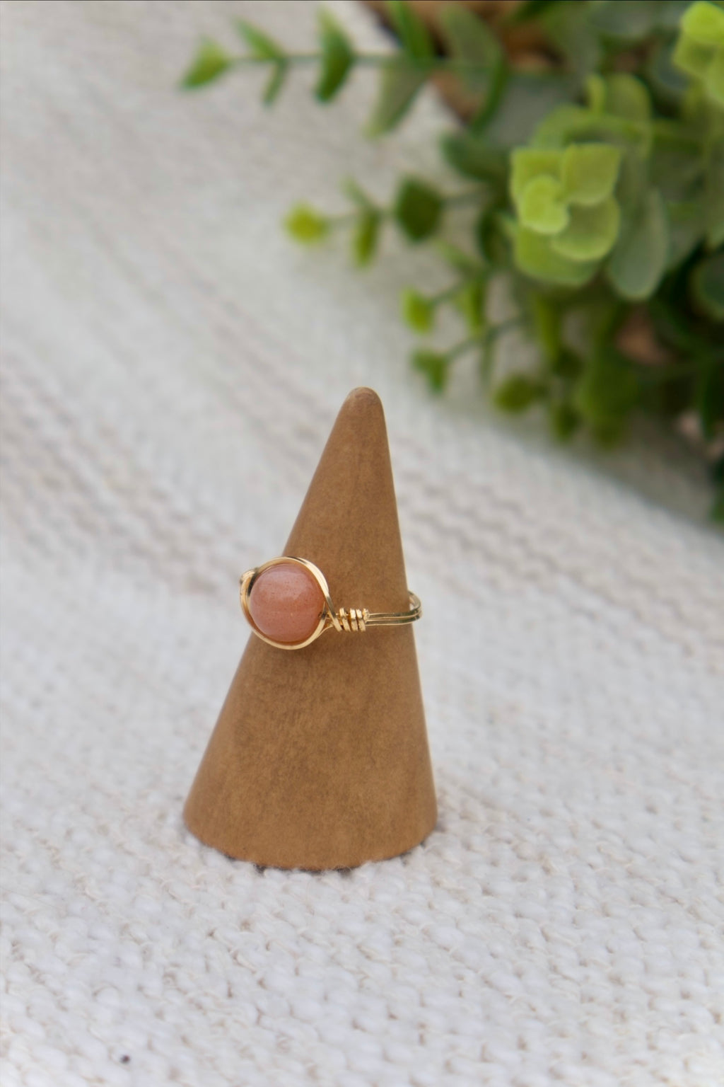 Sunstone Gemstone Ring
