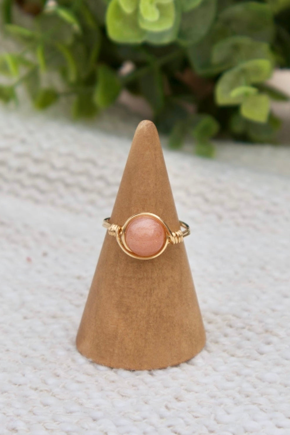 Sunstone Gemstone Ring
