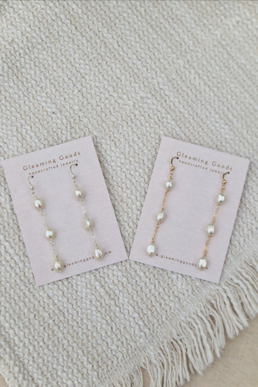Freshwater Pearl Chain Dangles