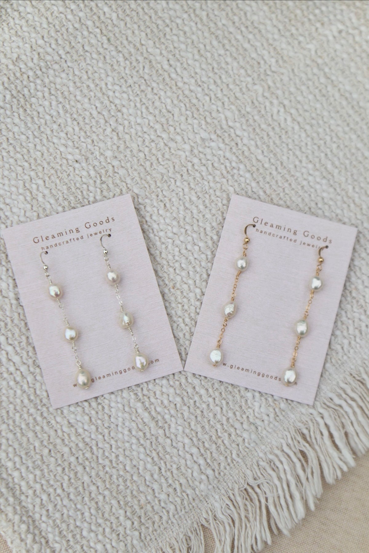 Freshwater Pearl Chain Dangles
