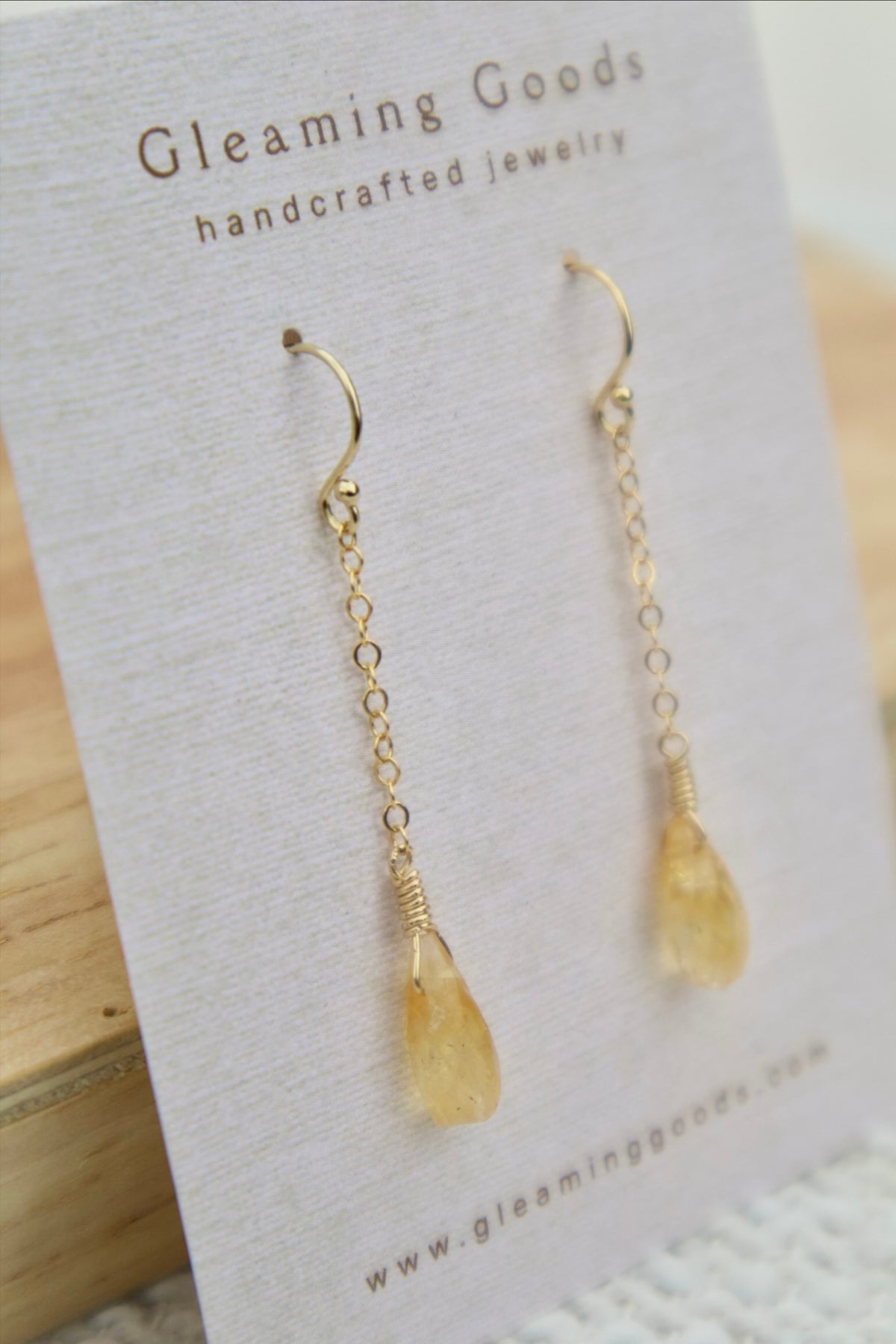 Custom Gemstone Chain Dangles