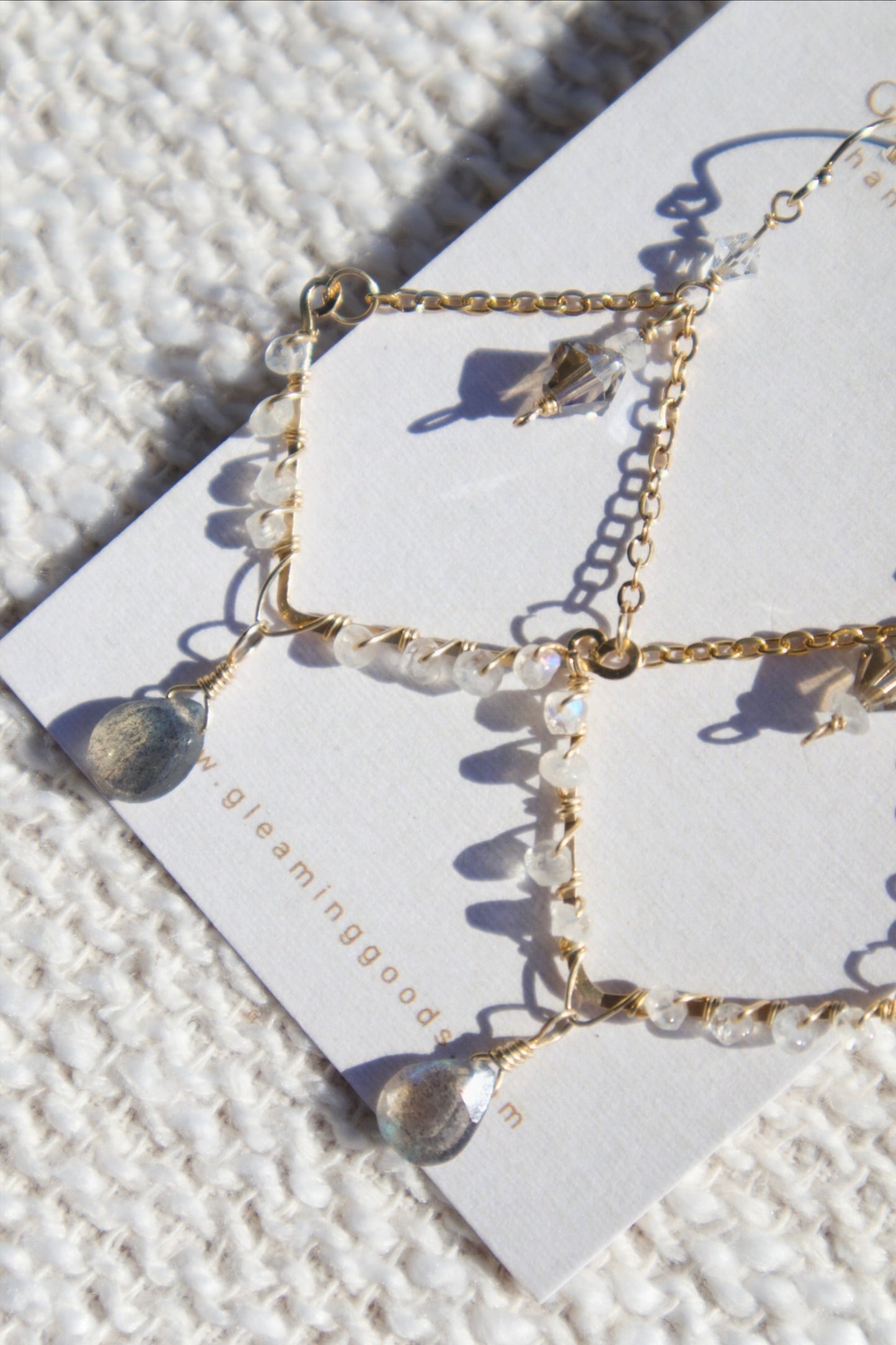 Gold Filled Moonlit Chandelier Earrings