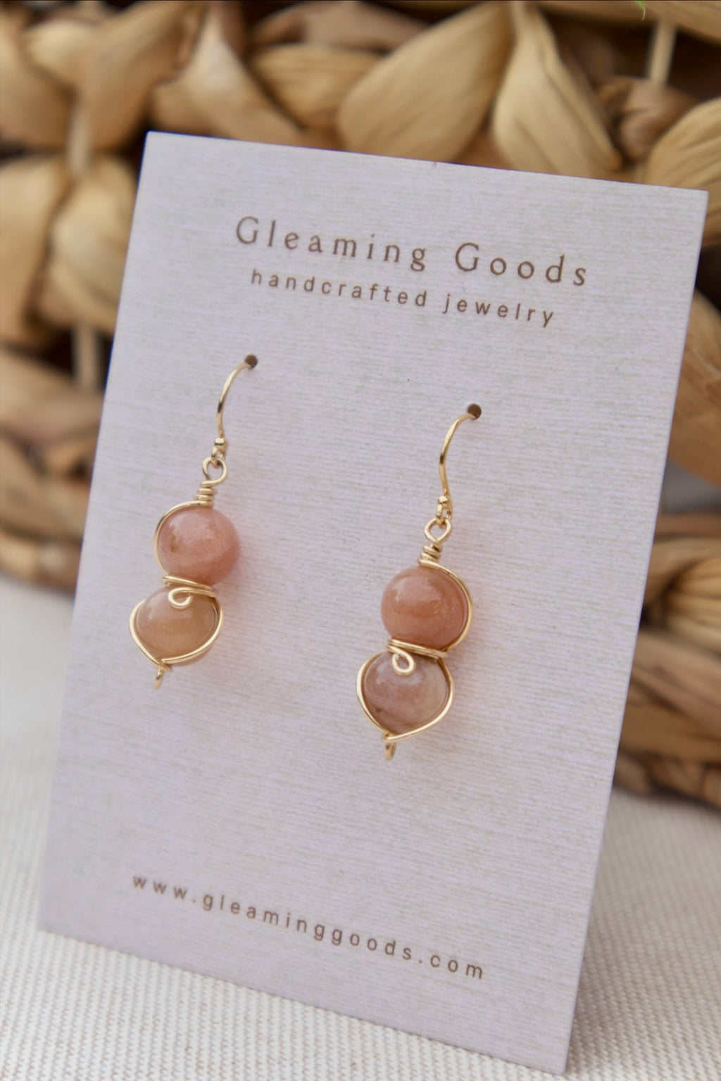 Sunstone Drop Dangles