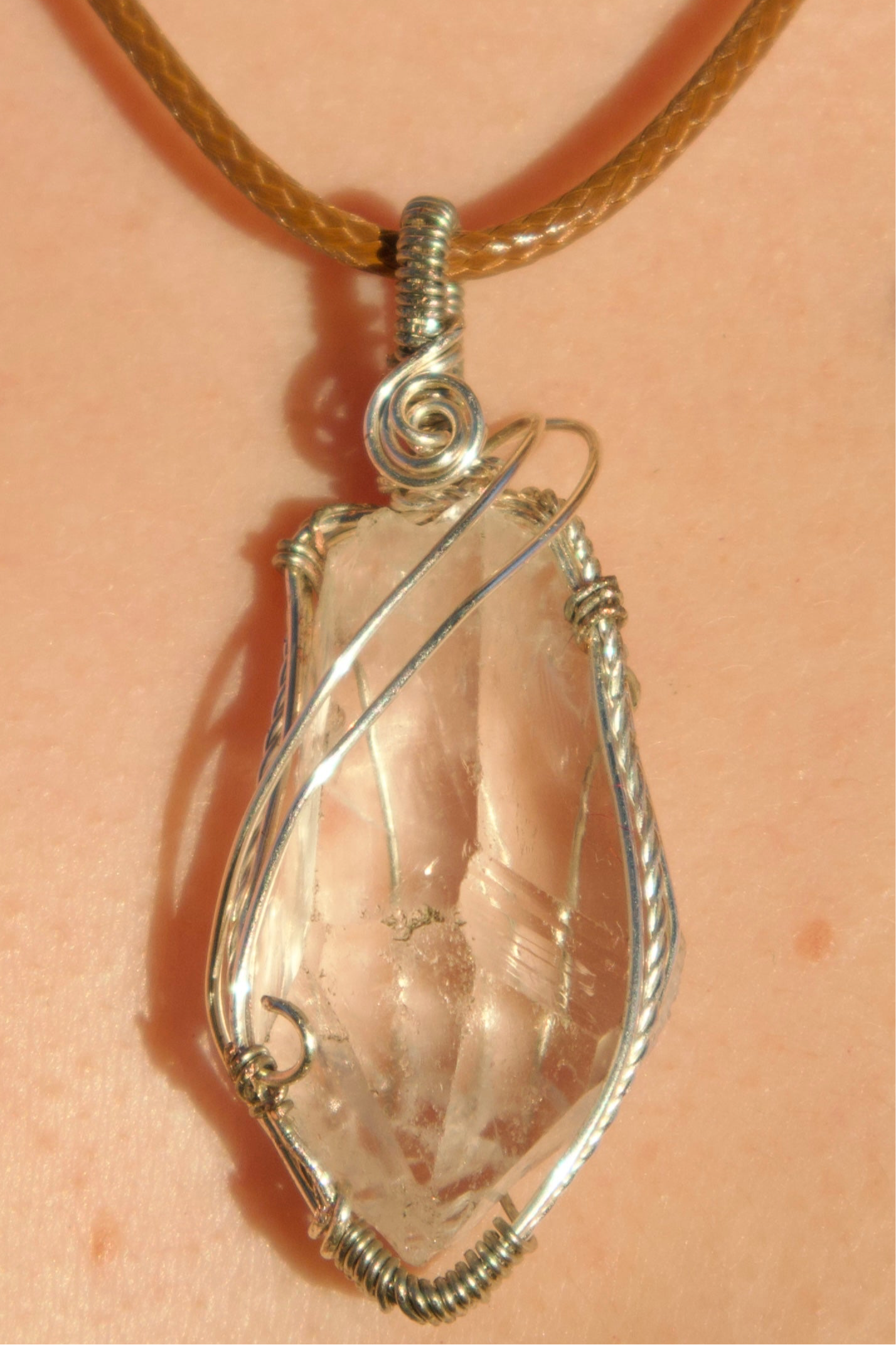 Aura Clear Quartz Pendant