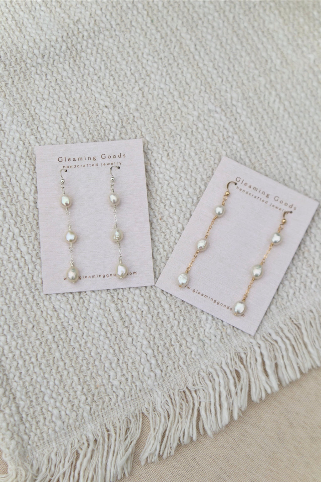 Freshwater Pearl Chain Dangles