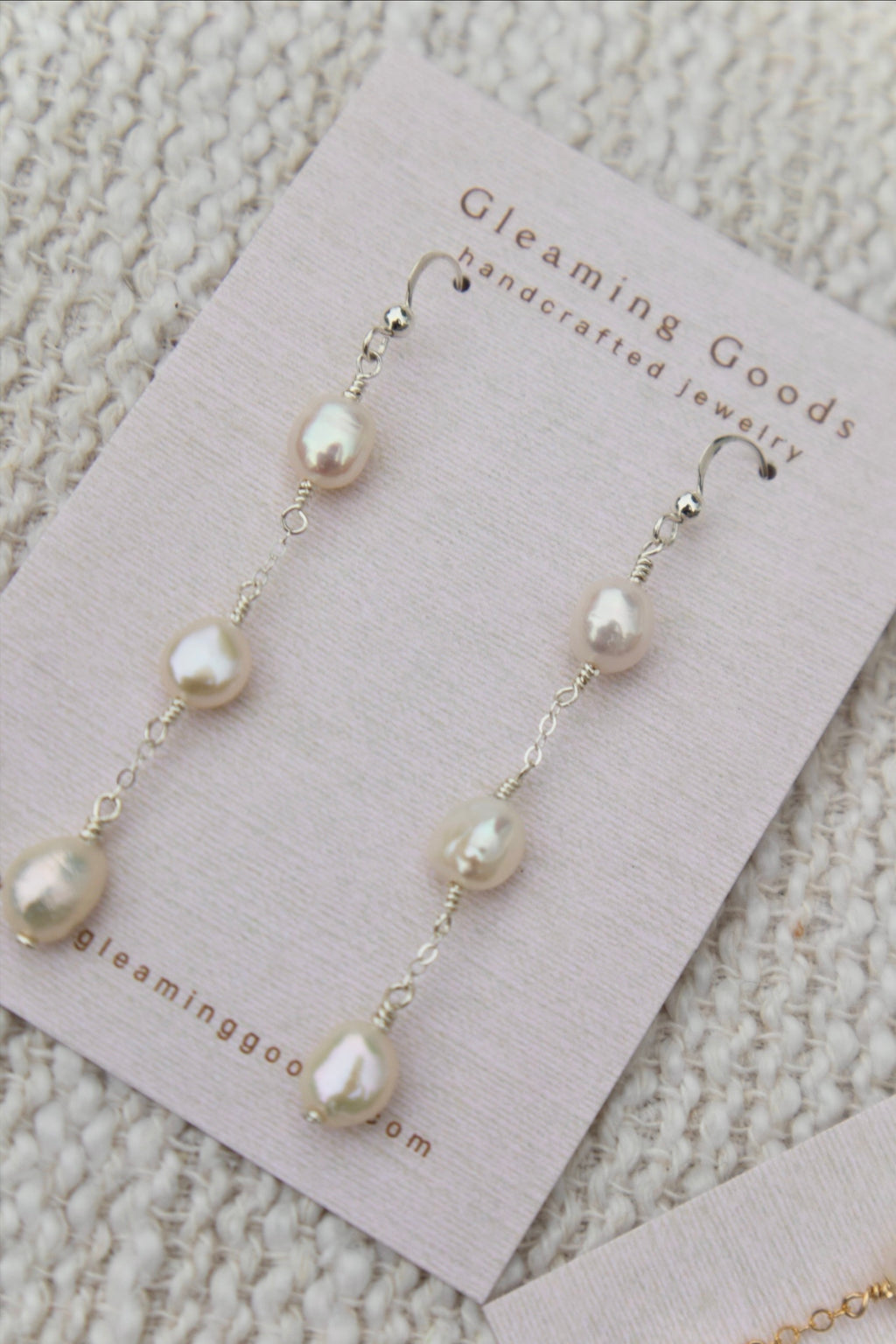 Freshwater Pearl Chain Dangles
