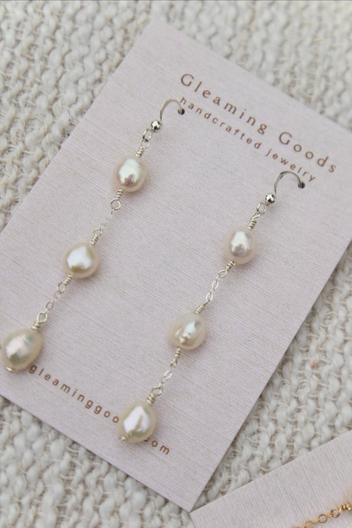 Freshwater Pearl Chain Dangles