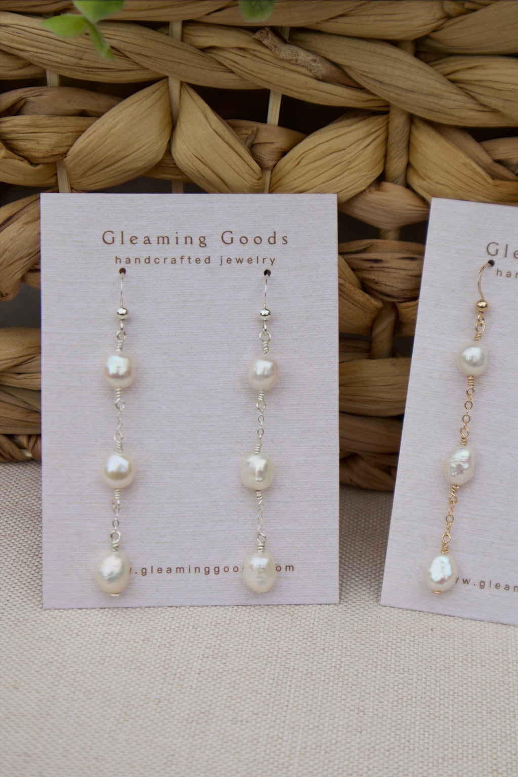 Freshwater Pearl Chain Dangles