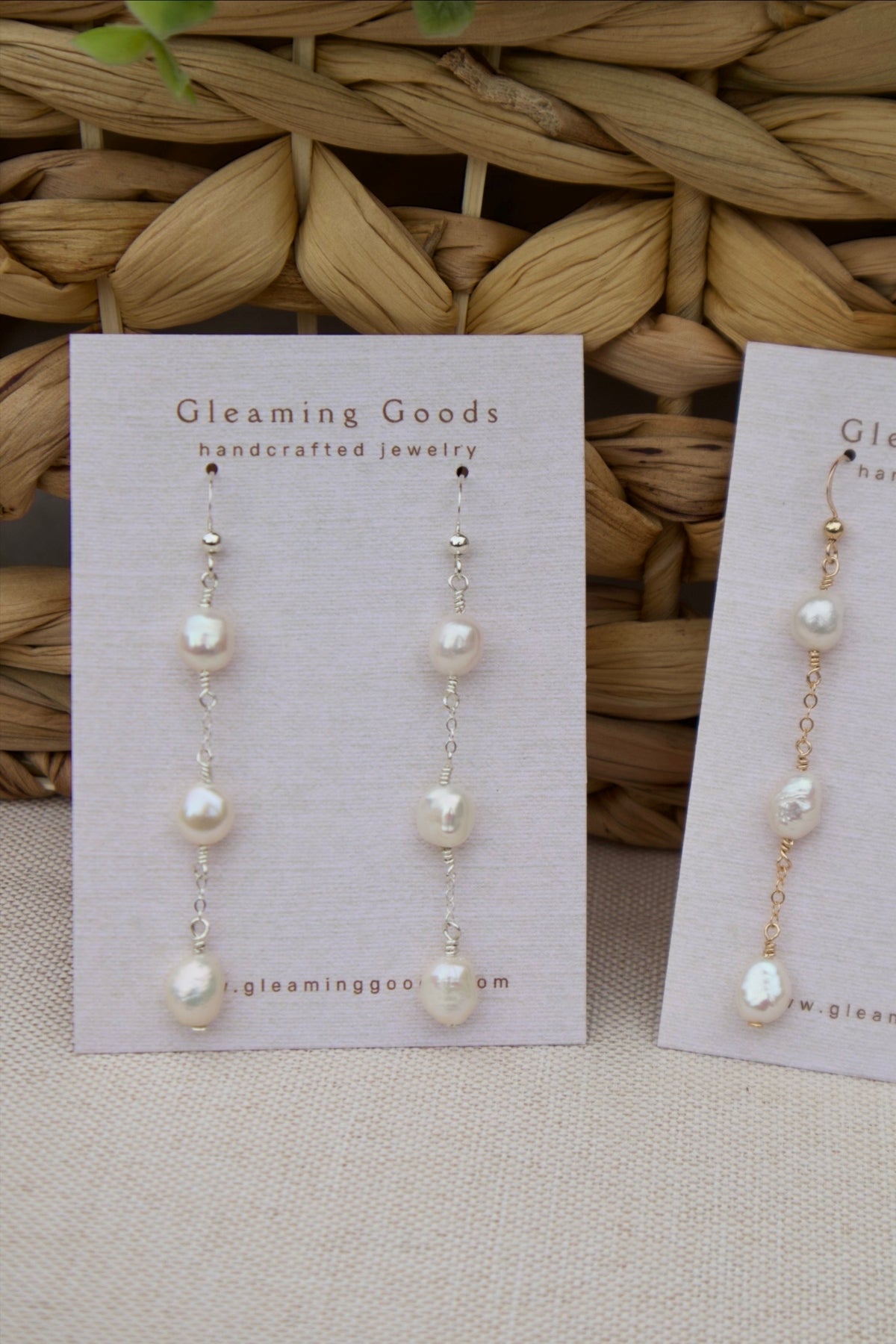 Freshwater Pearl Chain Dangles