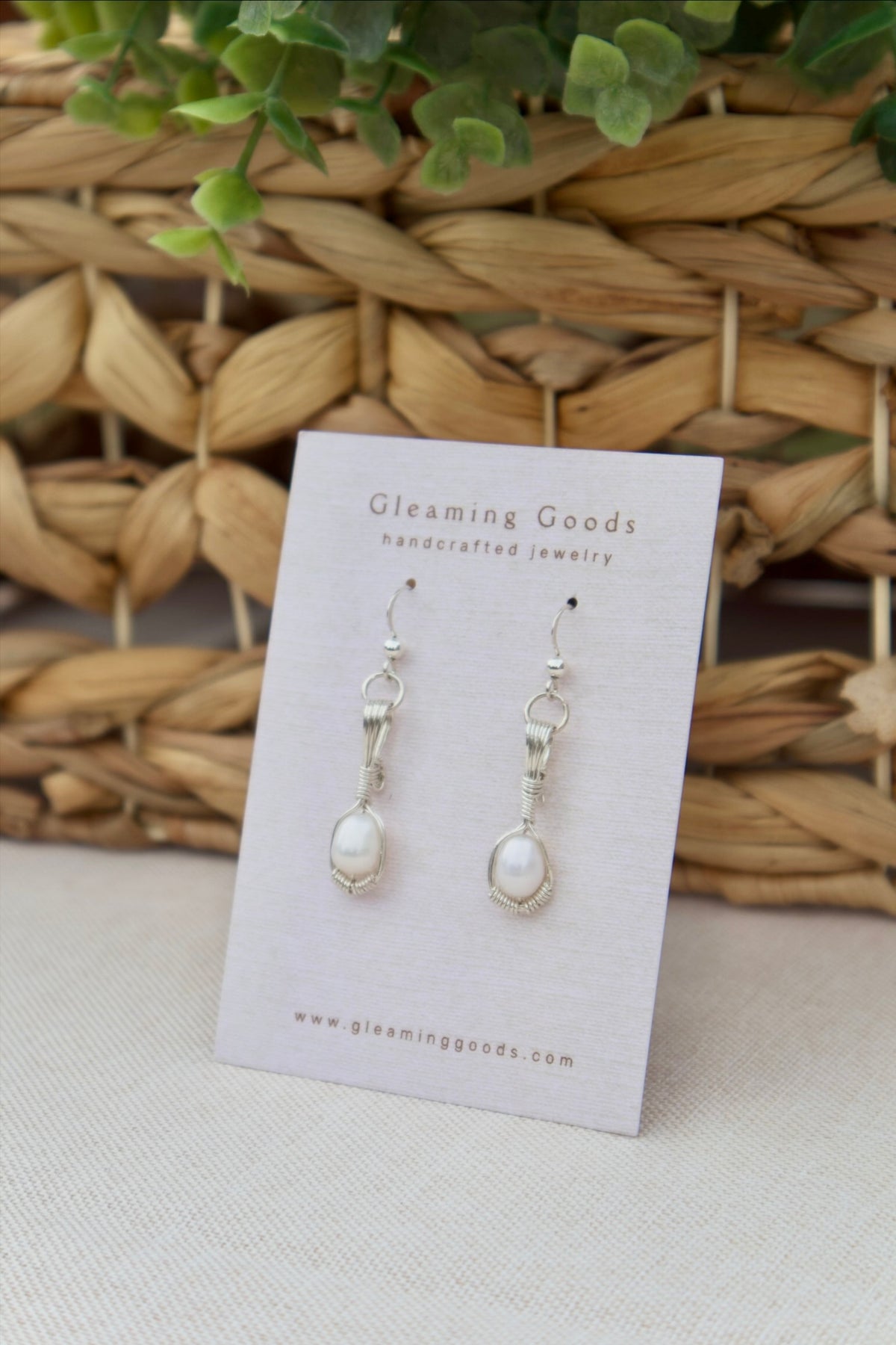 Simple Pearl Drop Earrings