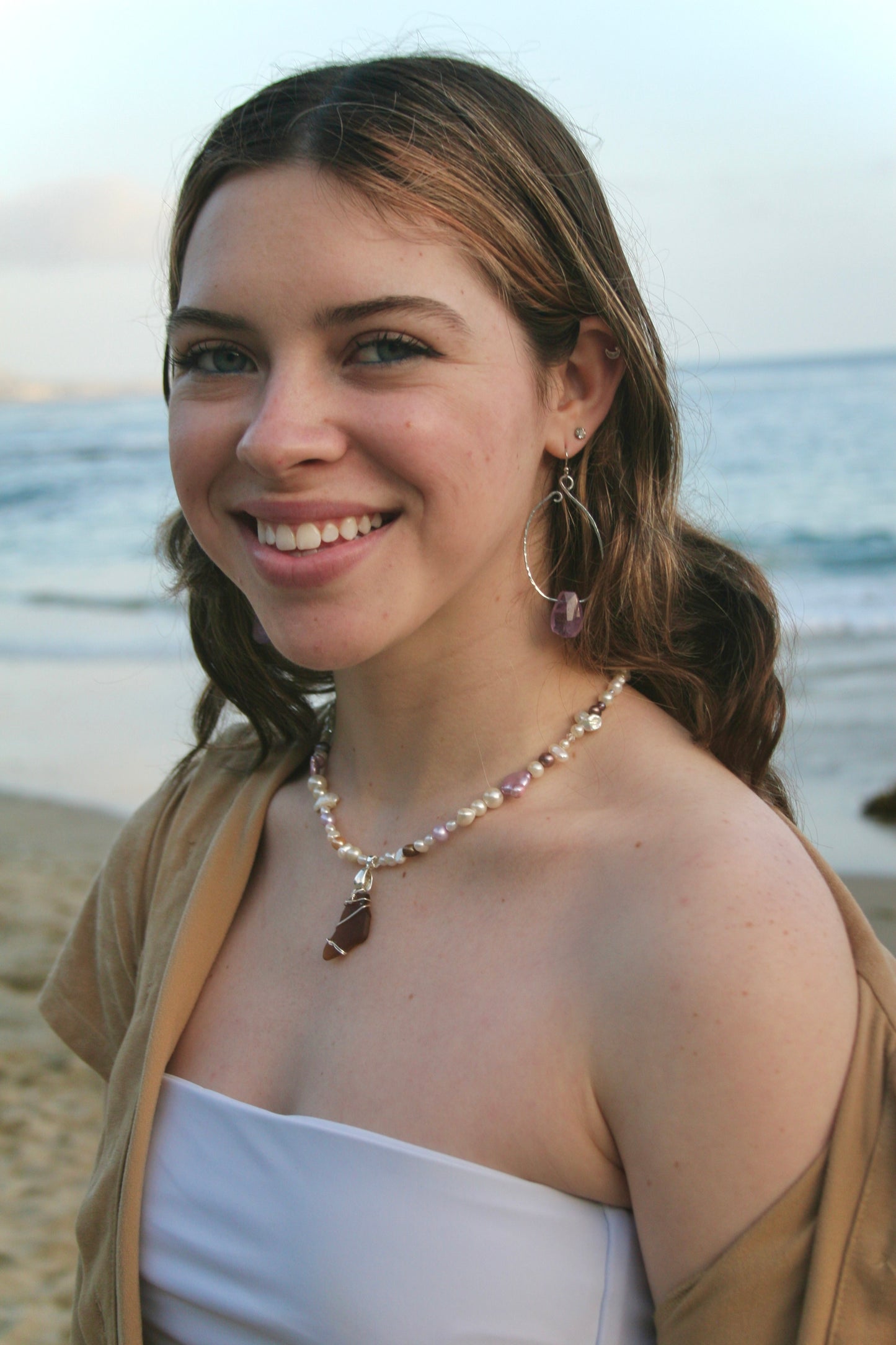 Dreamy Amethyst Teardrop Dangles