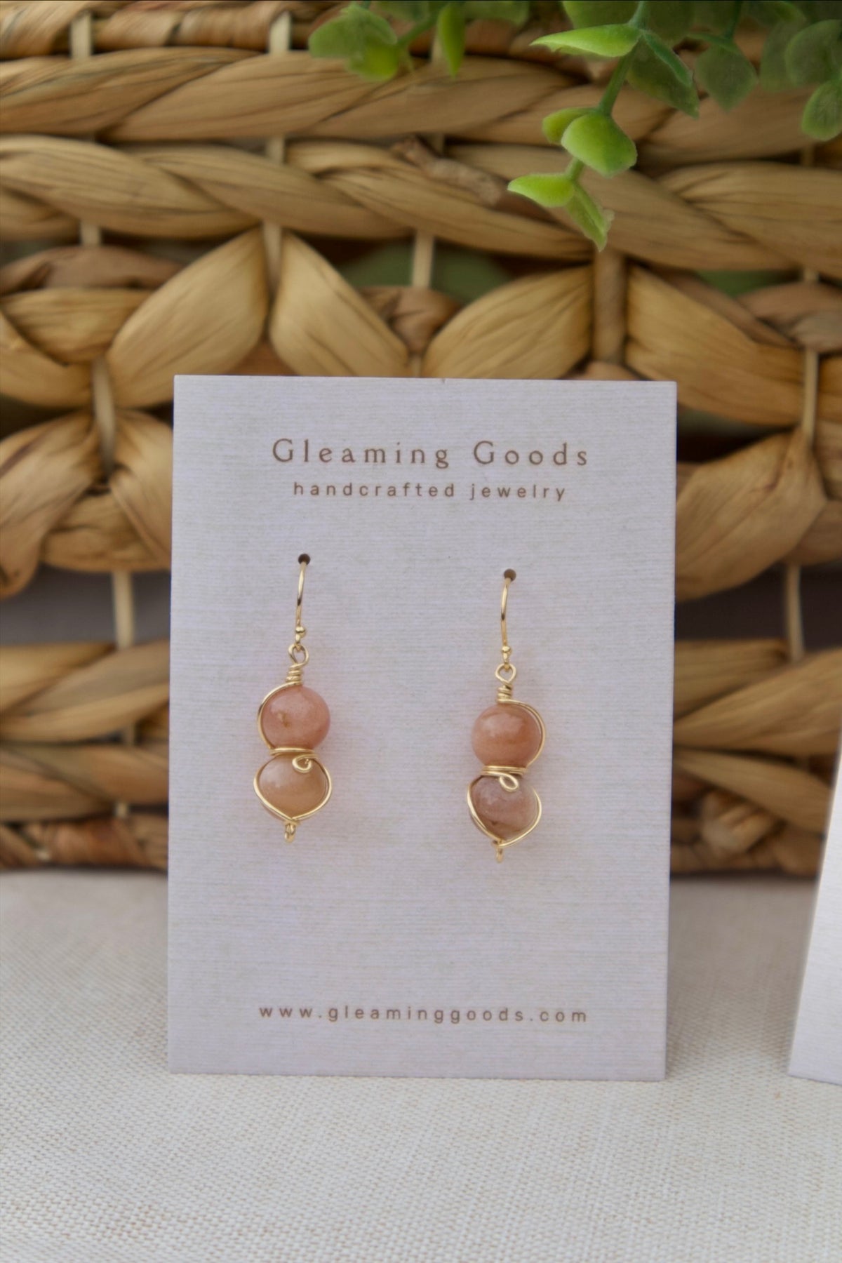 Sunstone Drop Dangles