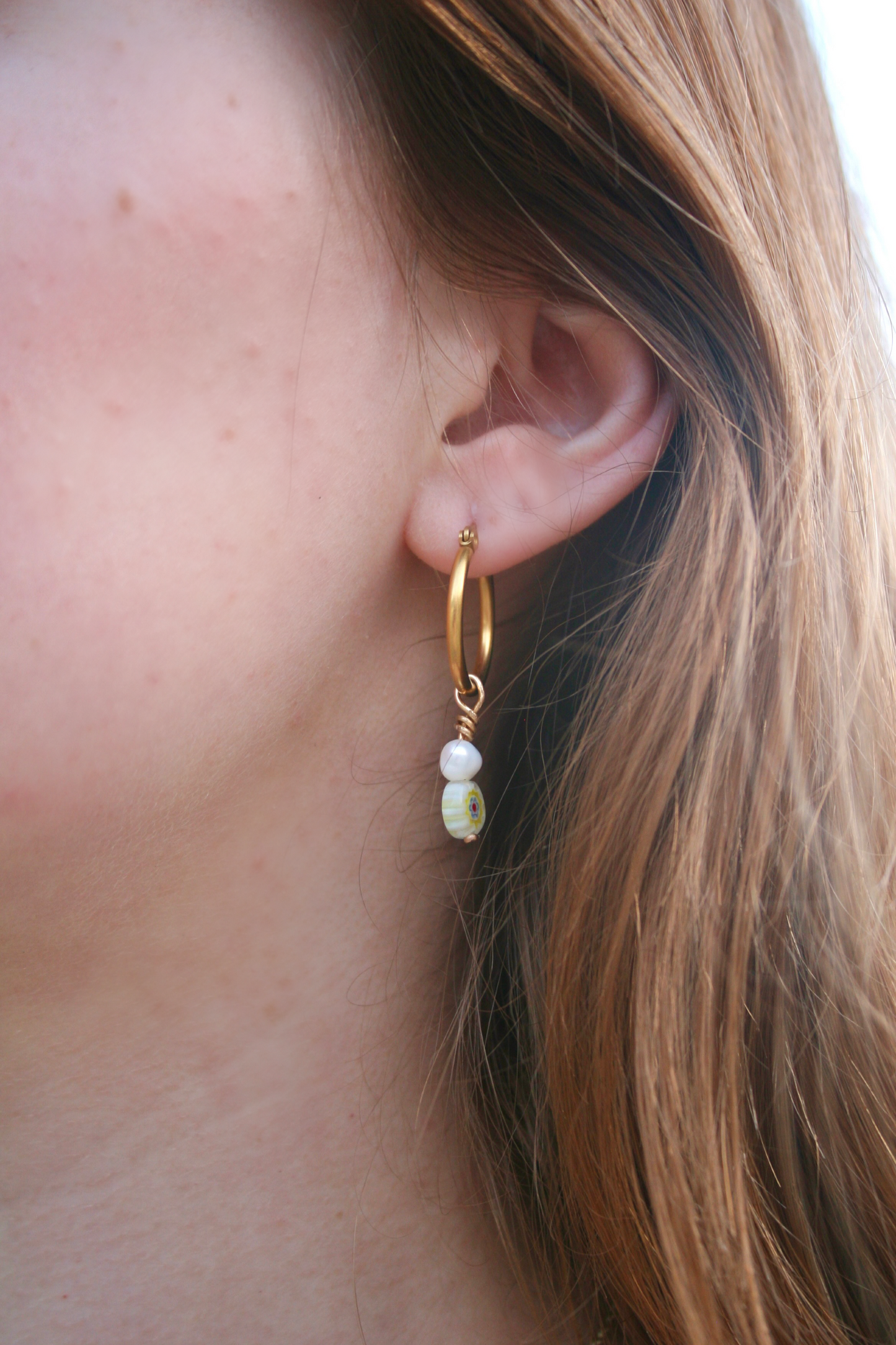 Amira Pearl Hoops