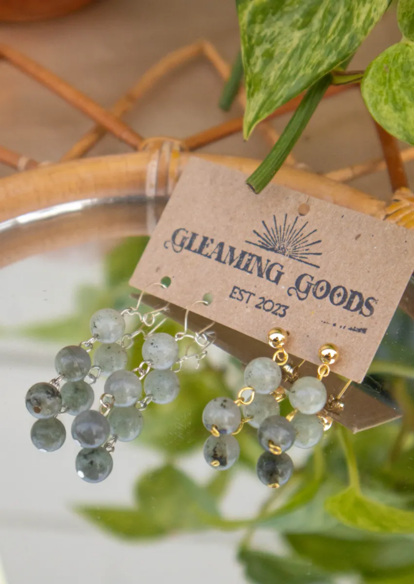 Labradorite Drop Dangle Earrings