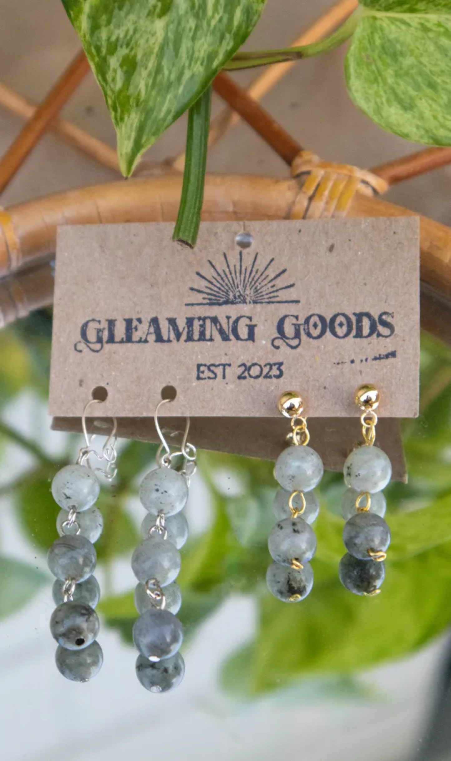 Labradorite Drop Dangle Earrings