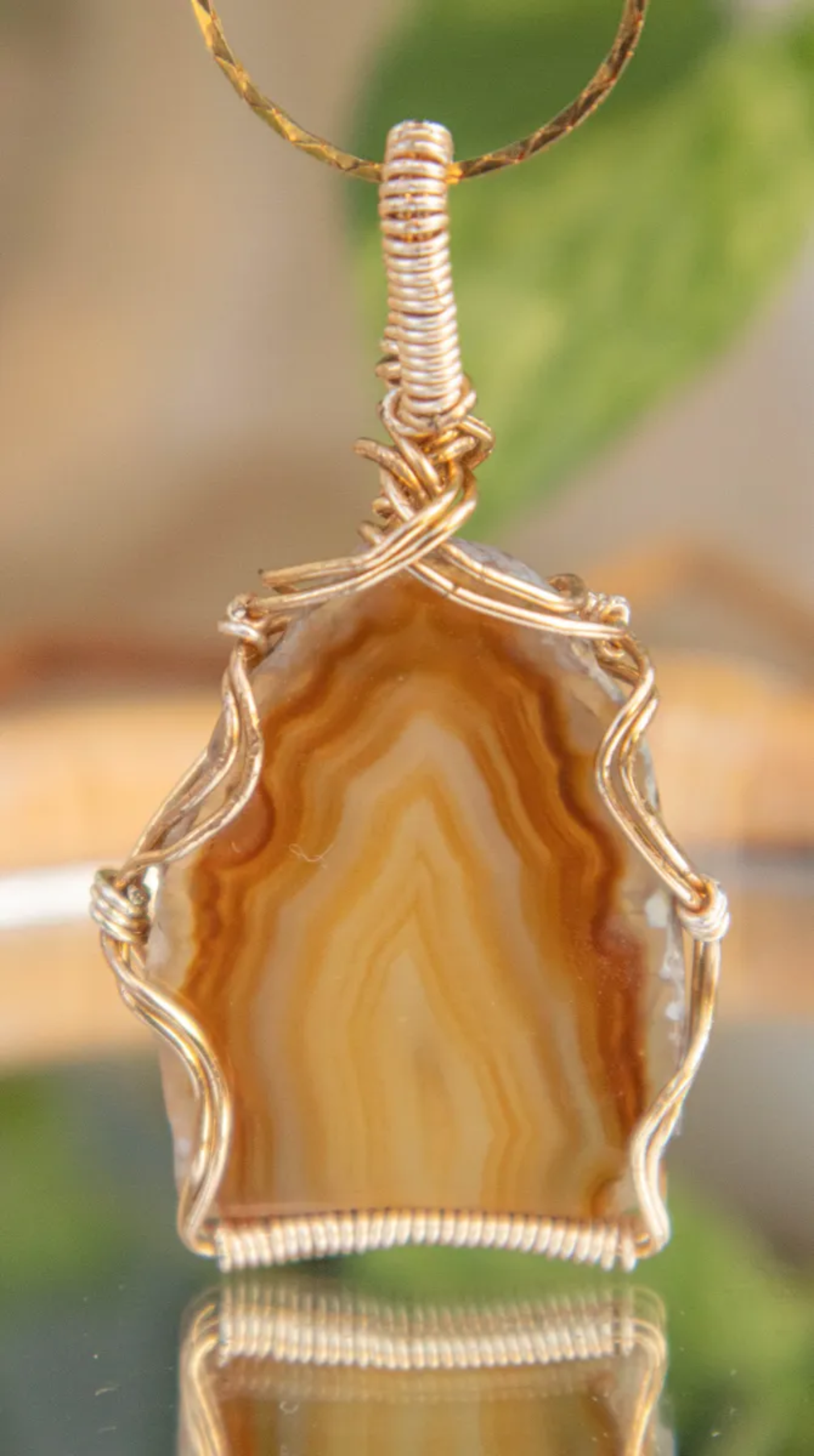 Natural Agate Pendant