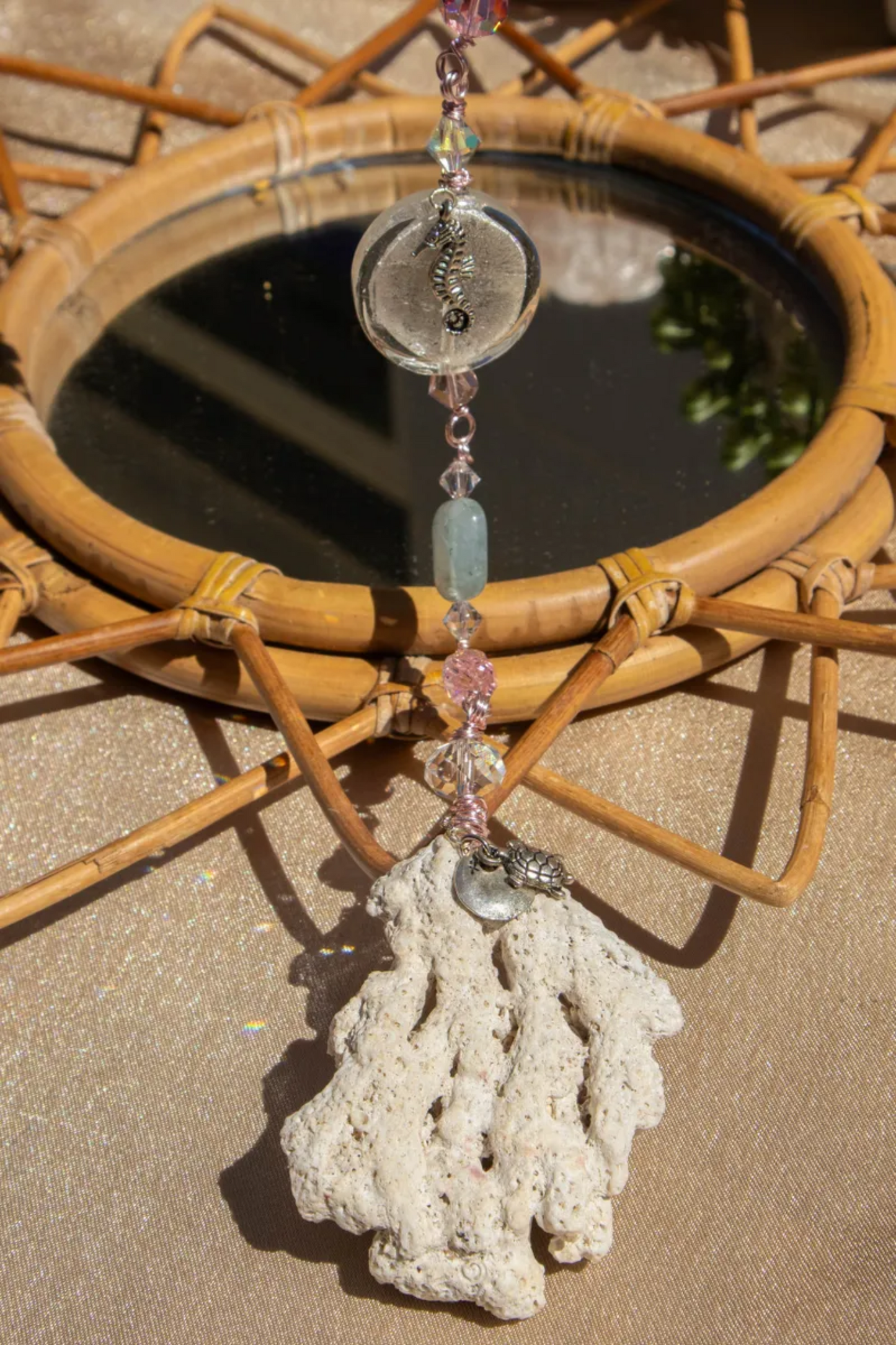 Beachy Soul Coral Suncatcher