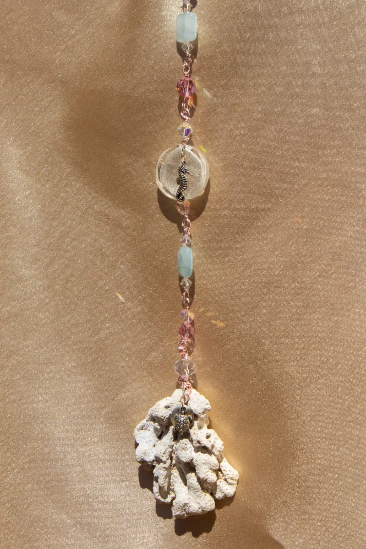 Beachy Soul Coral Suncatcher