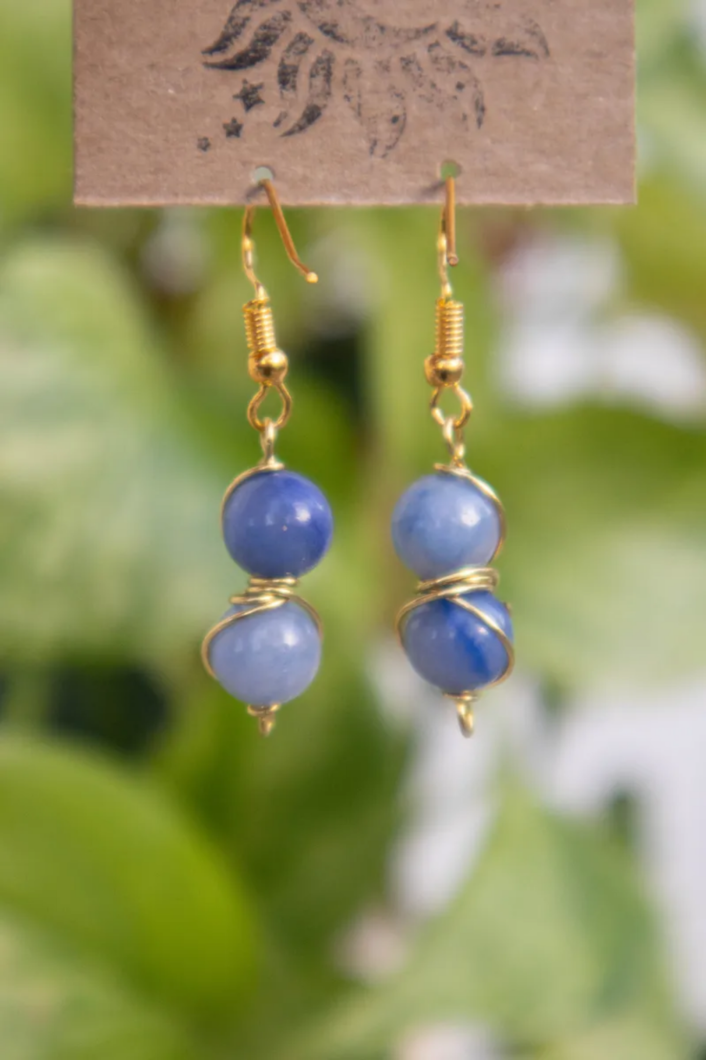 Blue Aventurine Drop Dangles